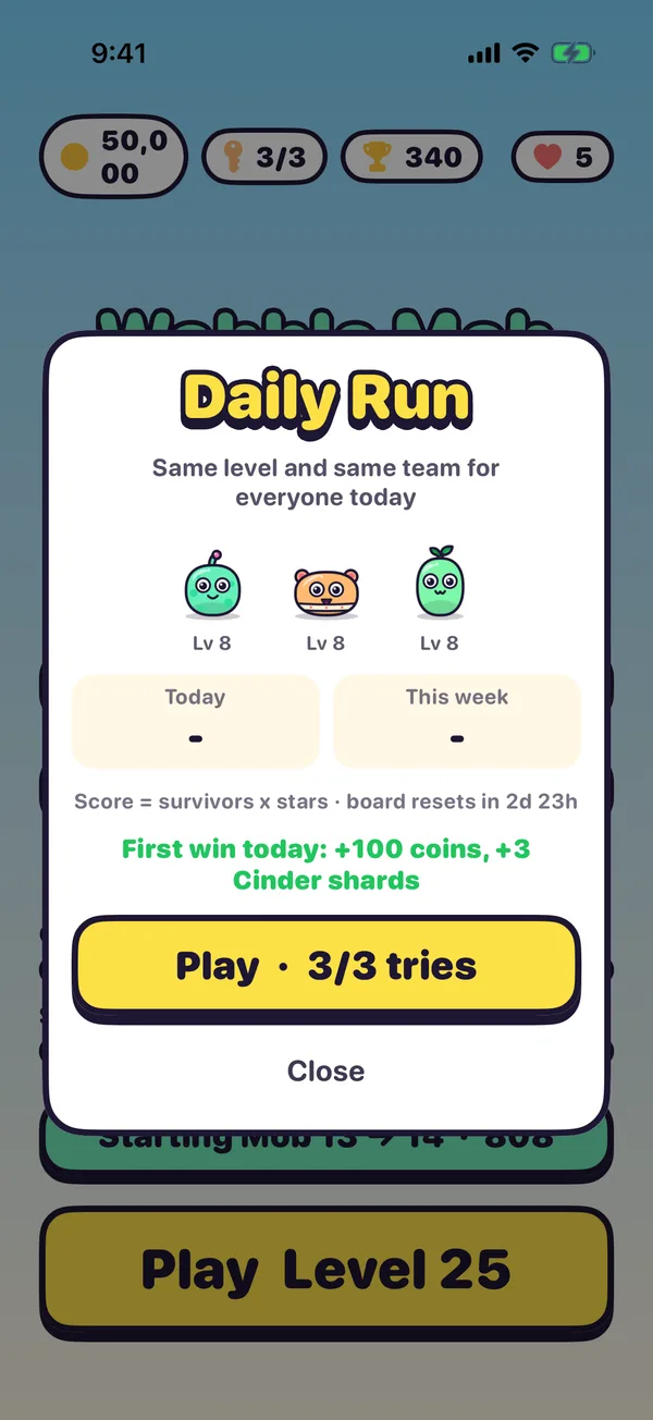 The Daily Run board